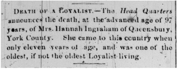 Hannah's obituary