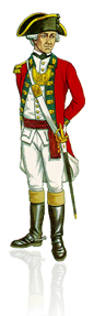 Loyalist private soldier with a sword