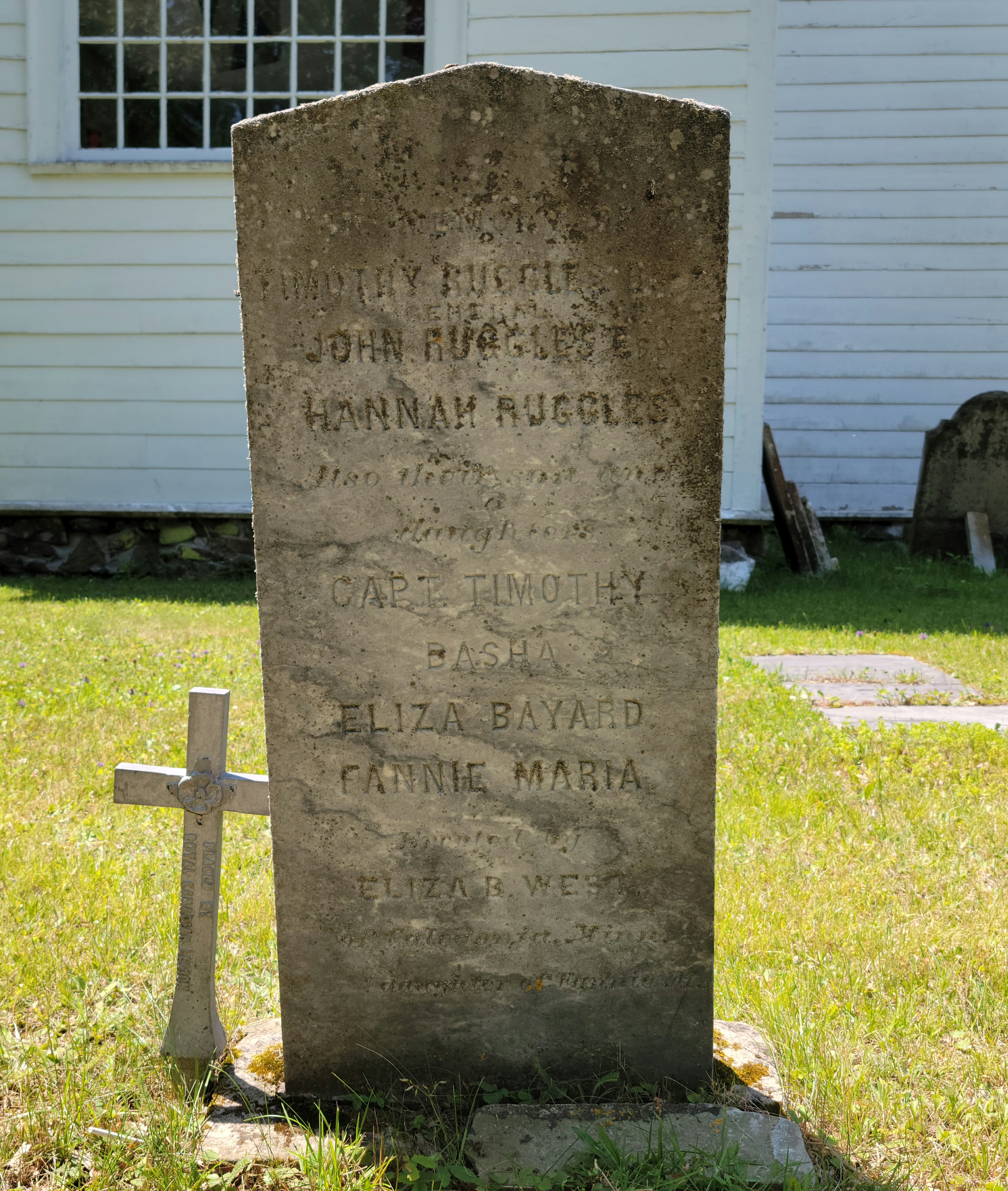 Ruggles memorial stone