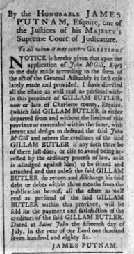 Royal Gazette July 1786