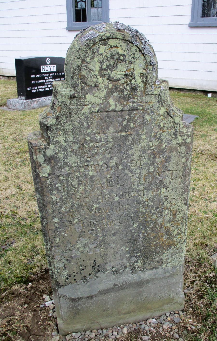 Israel Hoyt's gravestone
