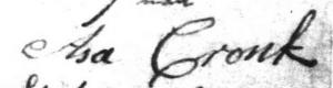Asa Cronk signature