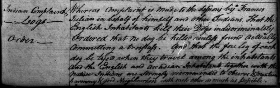 Northumberland Court Aug. 8 1805