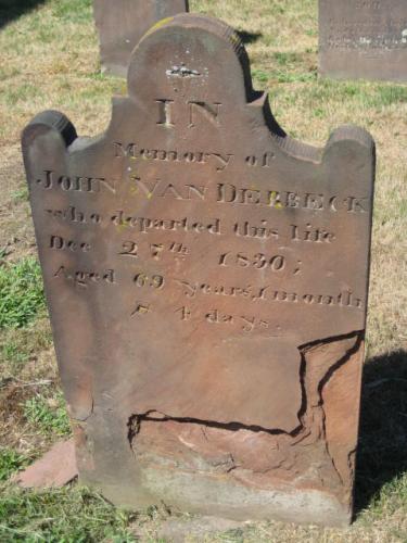John Van Derbeck grave